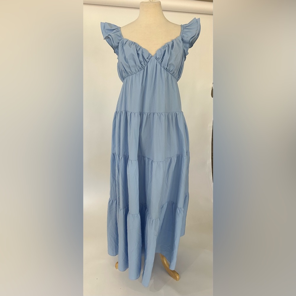 Free the Roses Ruffled maxi dress